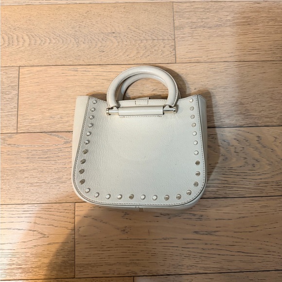 Reiss Mayfair Mini Leather Tote Bag with Stud Accents - Picture 8 of 8